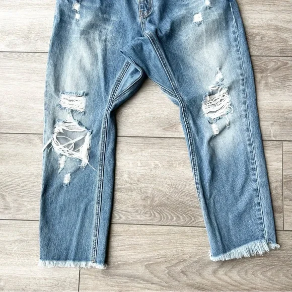 One Teaspoon Lonely Boys Distressed Jeans in Blue Buoy - Picture 6 of 16